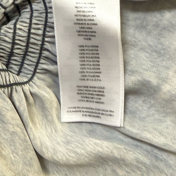 Michael by Michael Kors Peplum Grey Multi Print Off The Shoulder Blouse - Picture 6 of 6